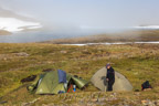 Unser Camp am Skorarvatn