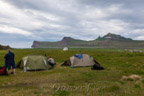Camp in Hornvík