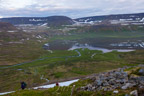 Steiler Abstieg über das Þorleifsdalur