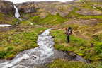 Der Wasserfall Glúmsstaðafoss