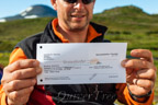 Aufbruch: unser Ticket zurück nach Ísafjörður