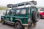 Landrover aus Saalfeld im Hafen von Ísafjörður