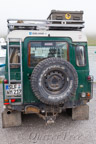 Landrover aus Saalfeld im Hafen von Ísafjörður