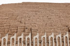 Lima, Huaca Pucllana, Lehmziegel-Pyramide aus der Zeit 200 bis 700 n.Chr.
