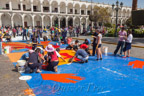 Plaza de Armas, Vorbereitung des Corpus Christi