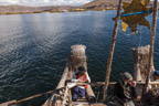 Titicaca-See, auf den schwimmenden Inseln der Uros