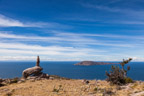 Am Aussichtspunkt Carus; im Hintergrund die Isla Taquile