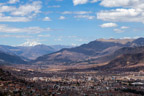 Blick auf Cusco; im Hintergrund der Ausangate (6384 m)