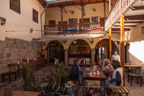 Cusco, Innenhof eines kleinen Restaurants