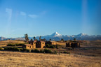 Kurz vor Chinchero; Blick auf die Cordillera Vilcabamba mit dem Nevado Salcantay (Berg des Teufels, 6271 m)