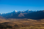 Hinter Chinchero; Blick auf die Cordillera Vilcabamba mit dem Nevado Salcantay (Berg des Teufels, 6271 m)