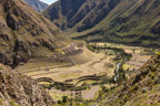 Auf dem Inka-Trail; die Ruinen von Llactapata