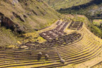Auf dem Inka-Trail; die Ruinen von Llactapata