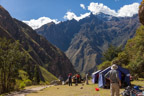 Auf dem Inka-Trail; Mittagsrast
