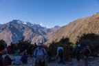 Auf dem Inka-Trail; kurze Rast