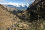 Abstieg vom Pass; Lagune Yanacocha