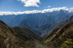 Auf dem Inka-Trail; Blick ins Tal des Urubamba
