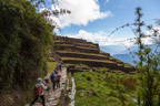 Auf dem Inka-Trail; Terrassen von Phuyupatamarca