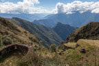 Auf dem Inka-Trail; Ruinen von Phuyupatamarca