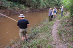 Beim Piraña-Fischen
