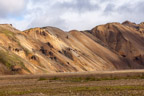 Landmannalaugar, bunte Rhyolithberge (Rhyolith oder auch Liparit ist Vulkangestein)