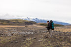 Auf dem Laugavegur, im Hintergrund der Eyjafjallajökull
