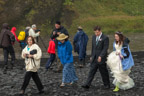 Hochzeit am Skógafoss