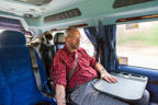 Mit dem Kleinbus von Kiruna nach Suorva