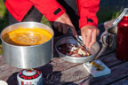 Abendbrot auf dem Campground von Kiruna