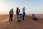 Aufstieg zur M'hamid Grand Dune