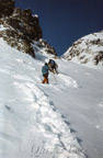 Aufstieg zum Priečne sedlo (2352 m)