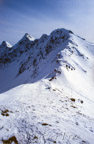 Smutné Sedlo (1963 m), dahinter Nohavica (2051 m), Plačlivé (2125 m) und Ostrý Roháč (2088 m)